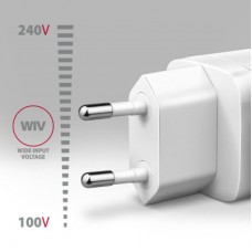 Зарядное устройство AXAGON 1xUSB + 2xUSB-C 65W QC4+ PD3.0 PPS white (ACU-DPQ65W) - Фото