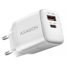 Зарядное устройство AXAGON 1xUSB QC3.0 + 1xUSB-C PD20W white (ACU-PQ20W)