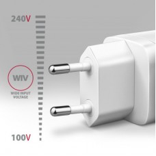 Зарядное устройство AXAGON 1xUSB QC3.0 + 1xUSB-C PD20W white (ACU-PQ20W) - Фото