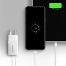 Зарядное устройство AXAGON 1xUSB QC3.0 + 1xUSB-C PD20W white (ACU-PQ20W) - Фото