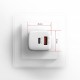 Зарядное устройство AXAGON 1xUSB QC3.0 + 1xUSB-C PD20W white (ACU-PQ20W) Зарядное устройство AXAGON 1xUSB QC3.0 + 1xUSB-C PD20W white (ACU-PQ20W)