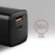 Зарядное устройство AXAGON 1xUSB QC4.0 + 1xUSB-C PD30W PPS black (ACU-PQ30) Зарядное устройство AXAGON 1xUSB QC4.0 + 1xUSB-C PD30W PPS black (ACU-PQ30)