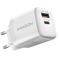 Зарядное управление AXAGON 1xUSB QC4.0 + 1xUSB-C PD30W PPS white (ACU-PQ30W)