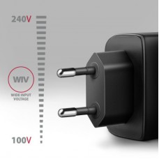 Зарядное устройство AXAGON 1xUSB QC4.0 + 1xUSB-C PD45W PPS black (ACU-PQ45) - Фото