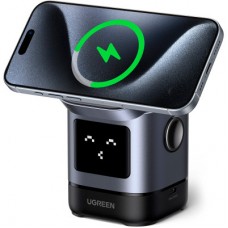Зарядний пристрій UGREEN 2-in-1 wireless iPhone + AirPods W709 gray (45775) - Фото