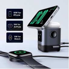 Зарядний пристрій UGREEN 2-in-1 wireless iPhone + AirPods W709 gray (45775) - Фото