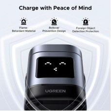 Зарядний пристрій UGREEN 2-in-1 wireless iPhone + AirPods W709 gray (45775) - Фото