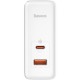 Зарядное устройство Baseus 1xUSB-C + 1xUSB GaN 100W + cable USB-C to USB-C white (CCGP090202) Зарядное устройство Baseus 1xUSB-C + 1xUSB GaN 100W + cable USB-C to USB-C white (CCGP090202)