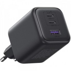 Зарядний пристрій UGREEN 2xUSB-C PD45W + 1xUSB QC3.0 GaN X527 gray (65156B) - Фото
