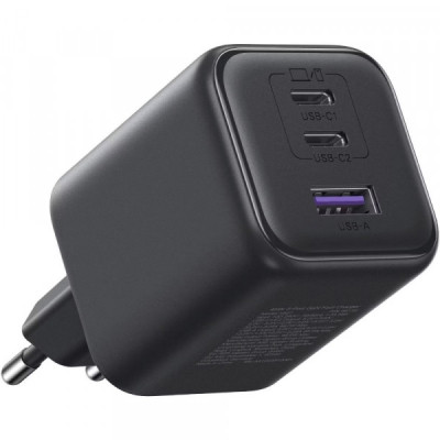 Зарядний пристрій UGREEN 2xUSB-C PD45W + 1xUSB QC3.0 GaN X527 gray (65156B)