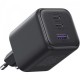 Зарядний пристрій UGREEN 2xUSB-C PD45W + 1xUSB QC3.0 GaN X527 gray (65156B)