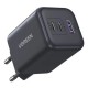 Зарядний пристрій UGREEN 2xUSB-C PD45W + 1xUSB QC3.0 GaN X527 gray (65156B)