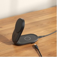 Зарядний пристрій Belkin UltraCharge Wireless 2-in-1 25 W black (WIZ039KQBK) - Фото