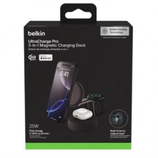 Зарядний пристрій Belkin UltraCharge Pro Wireless 3-in-1 25 W charcoal (WIZ040KQCH) - Фото