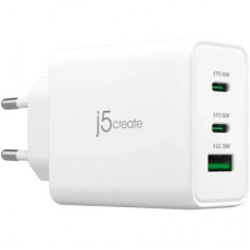Зарядное устройство J5create 1xUSB + 2xUSB-C 65W GaN QC3.0/PD/PPS (JUP3365E-EN)