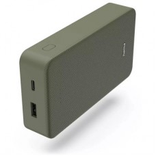 Батарея универсальная Hama 20000mAh, 15W/5V/3A, USB-C, USB-A, green (00201716) - Фото