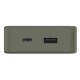 Батарея универсальная Hama 20000mAh, 15W/5V/3A, USB-C, USB-A, green (00201716)