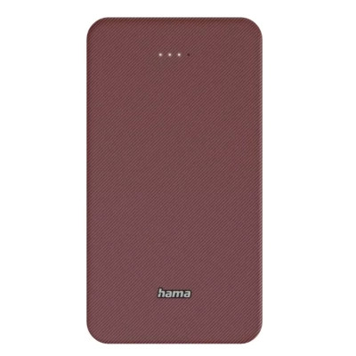 Батарея универсальная Hama 20000mAh, 15W/5V/3A, USB-C, USB-A, red (00201717)