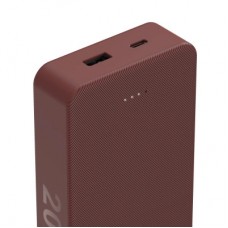 Батарея универсальная Hama 20000mAh, 15W/5V/3A, USB-C, USB-A, red (00201717) - Фото