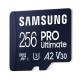 Картка пам'яті Samsung 256 GB microSDXC class 10 UHS-I U3 V30 A2 Pro Ultimate (MB-MY256SB/WW)