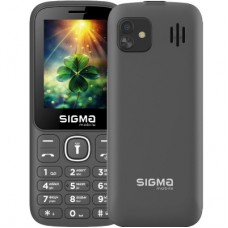 Мобільний телефон Sigma X-style 242 LUCKY Grey (4827798792926) - Фото