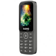 Мобільний телефон Sigma X-style 242 LUCKY Grey (4827798792926) - Фото