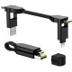 Дата кабель 6in1 inCharge X 0,14m 100W black Rolling Square (X01WR)