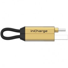 Дата кабель 6in1 inCharge 6 — 0.06m gold Rolling Square (SIX03R) - Фото