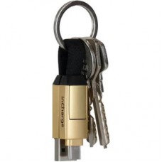 Дата кабель 6in1 inCharge 6 — 0.06m gold Rolling Square (SIX03R) - Фото