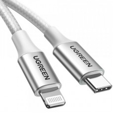 Дата кабель USB-C to Lightning 1.0m 3A 60W US304 white UGREEN (70523) - Фото