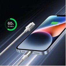 Дата кабель USB-C to Lightning 1.0m 3A 60W US304 white UGREEN (70523) - Фото