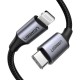 Дата кабель USB-C to Lightning 1.0m 3A 60W US304 black UGREEN (60759)