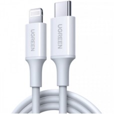 Дата кабель USB-C to Lightning 1.0m 3A US171 white UGREEN (10493) - Фото