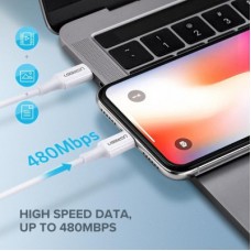 Дата кабель USB-C to Lightning 1.0m 3A US171 white UGREEN (10493) - Фото