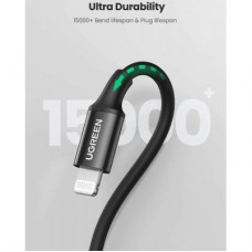Дата кабель USB-C to Lightning 2.0m 3A US171 black UGREEN (60752) - Фото
