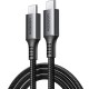 Дата кабель USB-C to USB-C 1.0m 60 W US567 black UGREEN (15373)