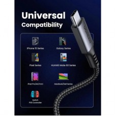 Дата кабель USB-C to USB-C 1.0m 60 W US567 black UGREEN (15373) - Фото