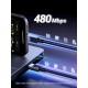 Дата кабель USB-C to USB-C 3.0m 100W L512 gray UGREEN (45065)