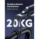 Дата кабель USB-C to USB-C 3.0m 100W L512 gray UGREEN (45065)