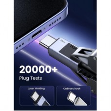 Дата кабель USB-C to USB-C 3.0m 100W L512 gray UGREEN (45065) - Фото