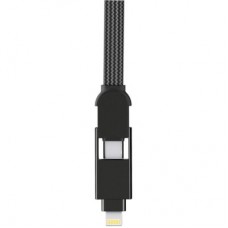 Дата кабель 6in1 inCharge XL 2.0m black Rolling Square (XLM01R) - Фото