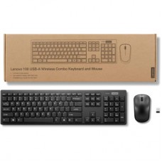 Клавіатура Lenovo 100 Wireless UA Black (GX31Q28916) Клавіатура Lenovo 100 Wireless UA Black (GX31Q28916) - Фото