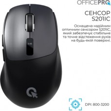 Мышка OfficePro M398B Wireless/Bluetooth Black (M398B) - Фото