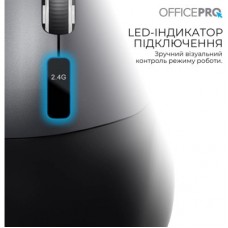 Мышка OfficePro M398B Wireless/Bluetooth Black (M398B) - Фото