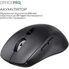 Мышка OfficePro M398B Wireless/Bluetooth Black (M398B) - Фото