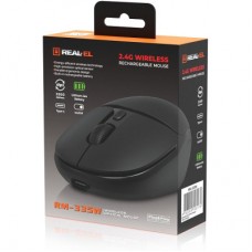 Мышка REAL-EL RM-335W Wireless Black (EL123200055) - Фото