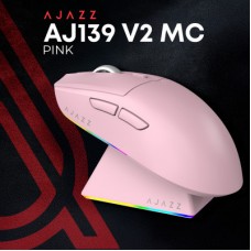 Мышка Ajazz AJ139 V2 MC Wireless/Bluetooth/USB Pink (AJ139-V2-MC-Pink) Мышка Ajazz AJ139 V2 MC Wireless/Bluetooth/USB Pink (AJ139-V2-MC-Pink) - Фото
