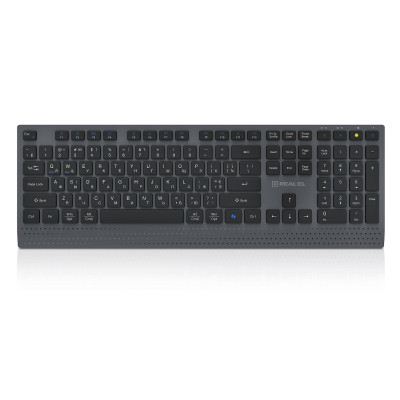 Клавиатура REAL-EL RK-715W Wireless/Bluetooth Black/Gray (EL123100051)