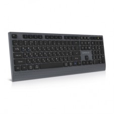 Клавиатура REAL-EL RK-715W Wireless/Bluetooth Black/Gray (EL123100051) - Фото
