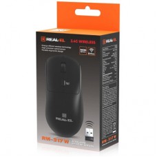 Мышка REAL-EL RM-317W Wireless Black (EL123200052) - Фото